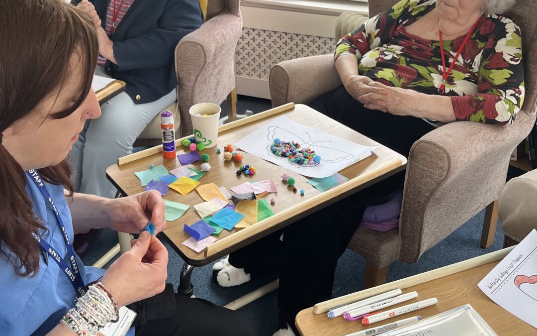 Ashley House Celebrates World Art Day with Butterfly Creations